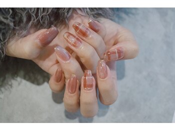 ネイル フライガール(nail FLY GIRL)/ピンクチェックネイル