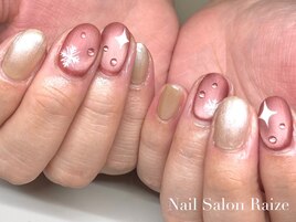 雪の結晶ネイル/冬ネイル