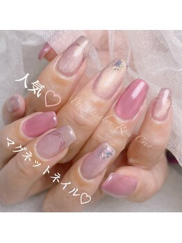 ローズクレア(Rose Crea)/人気のマグネットネイル♪