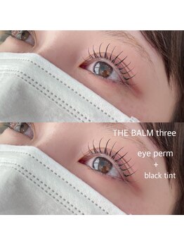 ザ バーム スリー 西船橋店(THE BALM three)/まつ毛パーマ×ブラックティント