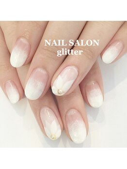 ネイルサロン グリッター(NAIL SALON glitter)/ブライダルお花ネイル