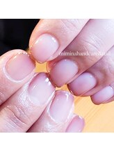 ミミナ(mimina)/ピンクグラデーション×極細ラメ