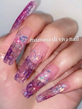 マンマ ディ ビビ ネイル(mamma di vivi nail)/ステンドグラスネイル
