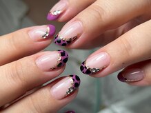 ネイルサロン プール ヴー(Nail Salon Pour Vous)/【人気定額】斜めフレンチネイル