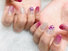 ラグウナ(Laguna)の雰囲気（ホログラムを使った人気の紫陽花ネイル♪/新規¥7500）