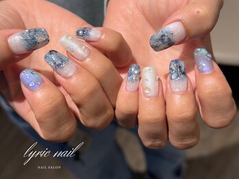 リリックネイル 本八幡店(LyricNail)/梅雨感シェルネイル[ネイル]