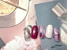 フルールソンネイル(fleur son nail)/12月定額シンプルアート
