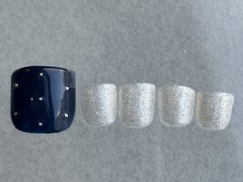 スタッズラメブラック¥7000