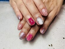 ヘアーアンドネイル ルシア(Hair&Nail Lucia)/クマパーツ×マグネットネイル！