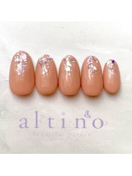 アルティノ ネイル ガーデン(altino nail garden)/キラキラシェルネイル