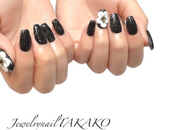 ジュエリーネイル タカコ(Jewelry nail TAKAKO)/ぷっくりBIGフラワーネイル