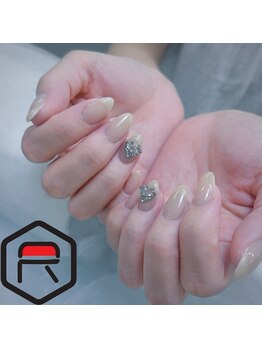 東海最大級ネイルサロン by レディスペネイル 名駅店/ワンカラービジュー2つ