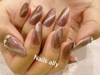 ネイルズアリー 立川店(Nails ally)/キャッツアイ×ストーン