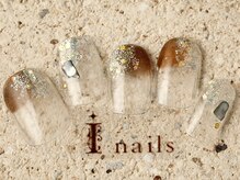 アイネイルズ 町田店(I nails)/クリアベースべっ甲ラメ 6480円