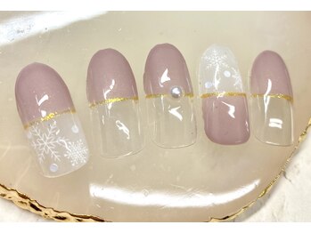 ネイルサロン きらら 藤沢本店/雪ネイル