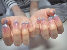 ネイルサロン デンティ(Dentty)/ピンク×ブルーマグネット