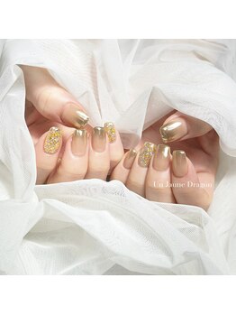 アン ジョーヌドラゴ/【自爪ネイル】ミラーネイル