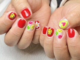ニコちゃんネイル