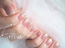 トリート(treat)の雰囲気（指先に春を感じるネイルも人気★）