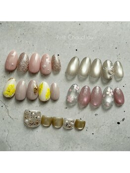 プティット シュシュ(Petit Chouchou)の写真/《定額メニュー充実》季節感×今の気分を形に＊高技術ネイリストが贈る、貴方だけの褒められネイル☆