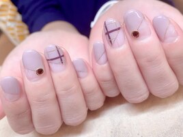 大人チェックネイル☆