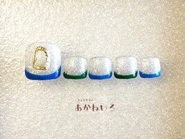 夏色　キラキラフレンチフット
