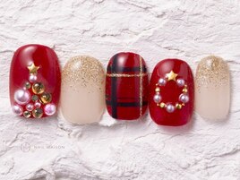 クリスマスチェックパール¥10550