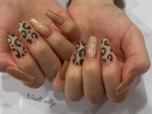 ネイルズアリー 立川店(Nails ally)/レオパード×マット×マグネット
