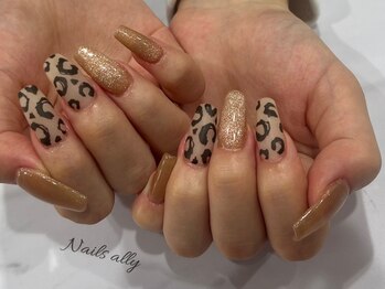 ネイルズアリー 立川店(Nails ally)/レオパード×マット×マグネット