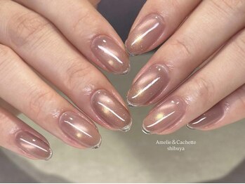 アメリアンドカシェット(Amelie&Cachette)/ニュアンスネイル:aoi