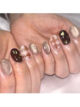 レイネイル 岐阜茜部店(RAY NAIL)/バレンタイン×チェック