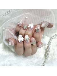 ガーリーワンホンネイル♪