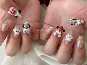 ３Dパーツネイル