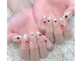 レディスペネイル ノマエ 名駅店(Redispe nail nomae)/ハートホロネイル☆