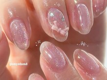 ネイルライフ 目黒店 恵比寿 白金(NailLife)/マグフラッシュピンクリボン