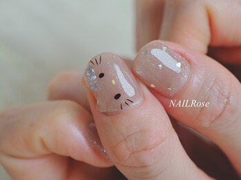 ネイルローズ(NAIL Rose)の写真/年齢を重ねた手元を、上品に美しく魅せるネイル*毎日の所作まで美しく見せたい方におすすめです◇