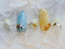 ネイリシャス(NAILICIOUS)/ふんわりサマーネイル