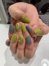 ネイルモア 三軒茶屋店(NAIL moA)/２色カラー×ビジュアート