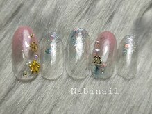 ナビネイル(Nabi nail)/桜スタッズネイル