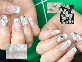 春ネイル！フレンチ×フラワー