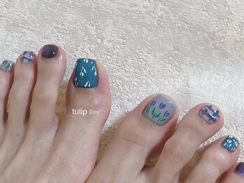 アントレッド(entraide)/ブルートーンにチューリップ