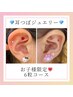 ＜耳つぼジュエリー＞★お子様限定コース★両耳で合計6粒