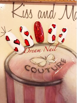 ドリームネイル 綾瀬店(Dream Nail)/ハート×ホログラム<綾瀬店>