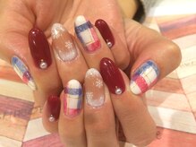 トータルサロン 白べぇーっ プラス/冬ネイル♪