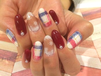 トータルサロン 白べぇーっ プラス/冬ネイル♪