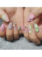 リブ(Lib)/アートネイル/水滴ネイル