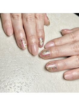 カルマ(Karma)/キラキラピンクチェックネイル