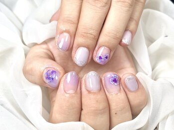 サロンサルート 本店(salon salute)/～お花で梅雨デザイン～