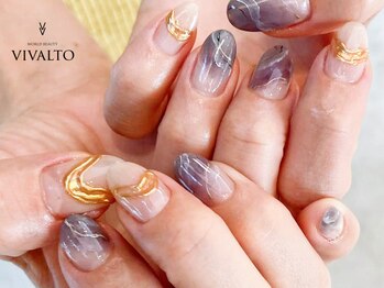 ワールド ビューティ ヴィヴァルト 宝塚店(WORLD BEAUTY VIVALTO)/ニュアンスネイル/ミラーネイル