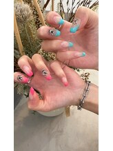 プルメリアドット(Plumeria.)/フレンチクロムネイル